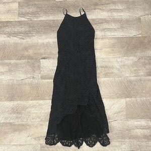 Elegant Black Lace Dress